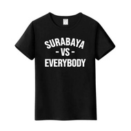 SURABAYA VS EVERYBODY T-SHIRT BIG SIZE CASUAL JUMBO T-SHIRT BASIC DISTRO T-SHIRT OVERSIZE T-SHIRT SM