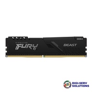 ۞∈✴Kingston 8GB (2x 4GB) 2666MHz DDR4 CL16 DIMM (Kit of 2) FURY Beast BLACK (KF426C16BBK2/8)