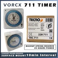 Tecno EH711 24hrs Spring Reserve Timer (10min Interval)