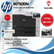Refurbished HP M750dn A3 Color Laser Printer – Heavy-Duty, Duplex, Network Enabled