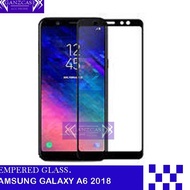 DZ.18Ja23f Tempered Glass Samsung A6 2018 Full Cover Color 5D / 6D / 9D - Black