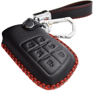 Handmade 6 Buttons Leather Key Fob Cover Case Protector for Chevrolet Suburban Tahoe Traverse Colora