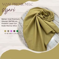 Plain Premium Voile Square Hijab UK 130 x 130 / Square Hijab / Can Be Uniformed (COD) EC 5