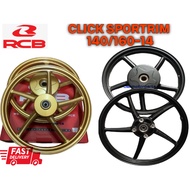 RACING BOY CLICK125 RIM CLICK150 SPORTRIM SP522 RIM 5BATANG 140/160-14 RIM #VARIO#RIMCLICK#RCB#
