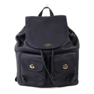 COACH 牛皮皮革Backpack銀扣背包