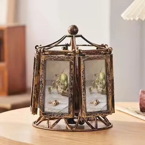 4/5 Inch Wedding Picture Frame Vintage Decoration Home Photo Frame Ornaments Living Room Desk Office