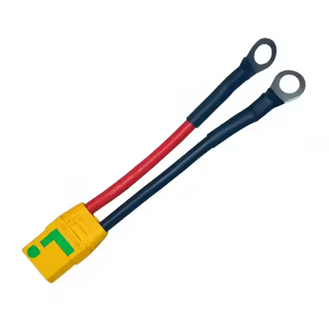 High Power XT90 Anti Spark Adapter Wire XT90S-F/HM/HF To 6mm 8mm Ring Copper Lug Cable Lithium Batte