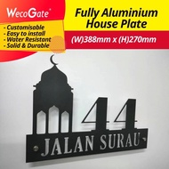 Aluminium House Number Plate