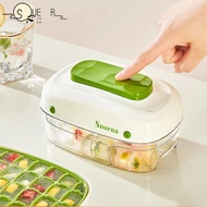 SUEREN Ice Cube Tray Mold, Plastics 32 Grids Pressed Ice Cube Mold,  DIY Easily Removable with Lid H