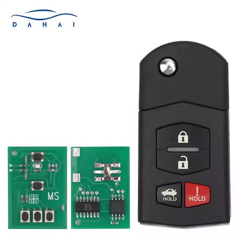 dahai JX331BA5802C 313.8MHz 4D63 Chip Flip Folding 4 Button Remote Smart Key Fob For Mazda 6 RX-8 ma
