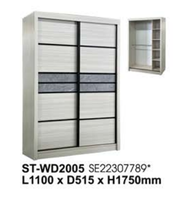 Almari Baju Wardrobe 4x6ft Sliding Wardrobe 2005