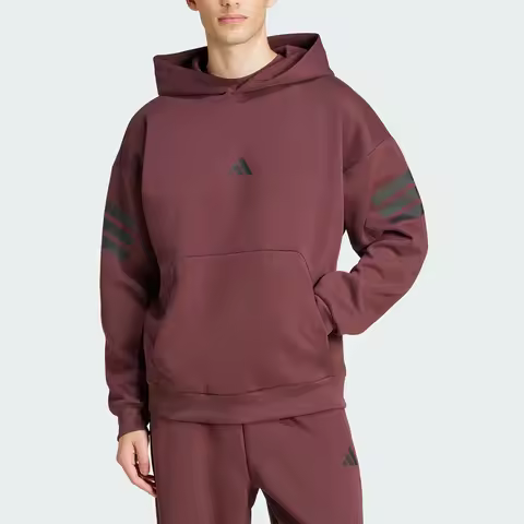 Adidas 2025 Spring Men's Thermal Knit Sports Hooded Sweatshirt JD4857