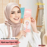 Tape hijab Hijab tape Ayumeera 3 in 1 Classy Glamour dan Basic hijab melengkung paripurna