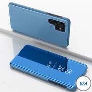 KK Smart View Casing For Samsung Galaxy S22 S21 Ultra S21 FE S 22 Plus S22+ M52 5G Phone Case Magnet