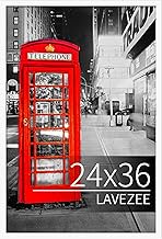 Lavezee 24x36 White Poster Picture Frame, 1 Pack