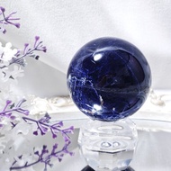 稀有頂級藍紋蘇打石 晶球擺件 事業圓滿 收藏 有球必應 單品 禮物