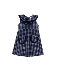 KLOSET Sleeveless With Pockets Dress (KID22-KD001) เดรสชุดเด็กคอปก แขนกุด