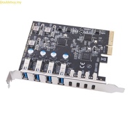 Doublebuy 8Port USB Card PCIE USB3 2 Card 8Port USB Expansion Card 20Gbps Total Speed