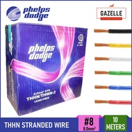 Phelps Dodge THHN / THWN-2 Stranded Wire Gauge #8 8mm2 (Per 10 Meters) Copper Lead Free