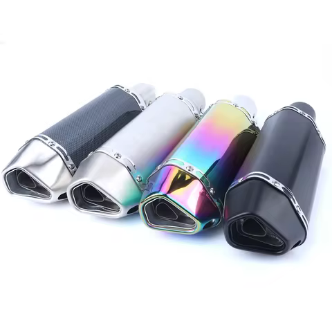 370mm and 470mm Motorcycle Exhaust Pipe Muffler Silencer Escape Moto DB Killer For YAMAHA SUZUKI KAW