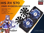 HIS RX570 4g 256bit ddr5 Graphic Card Gaming GPU