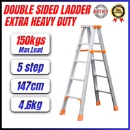 EXTRA HEAVY DUTY (150kgs Max.Load) 5 Step Double Sided Aluminium Ladder (Exploit) Tangga extra heavy