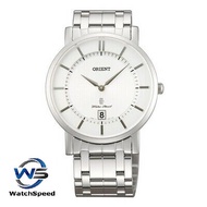 Orient SGW01006W0 Analog Quartz Japan Movt Stainless Steel White Dial Men's Watch