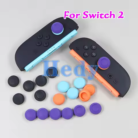 1set 6in1 Savage Raven For Skull Joystick Cap Thumb Grip Set Thumbstick Cover For Nintendo Switch 2 