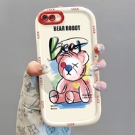 OPPO A5 A3s A12E Realme C1 Case Silicone Cover Small Bear Drawing KL0260