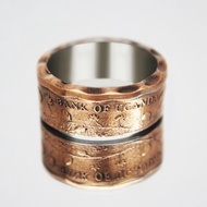 烏干達硬幣戒指 2 先令 1987 年男士硬幣戒指 女士硬幣戒指