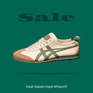 Onitsuka Tiger Mexico 66 Leather Beige Grass Green Original 100%