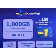 CELCOM SIM 1000GB FOR 90 DAYS WITH VIP NUMBER