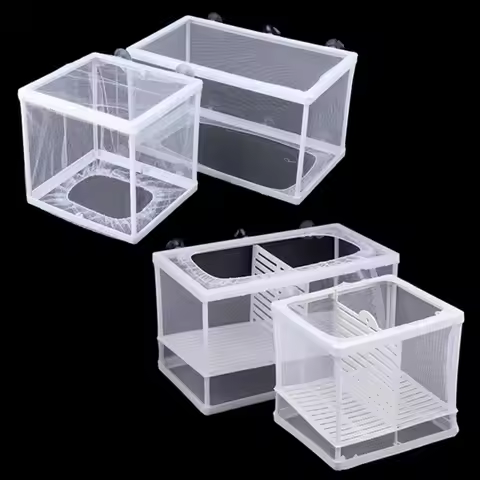 Aquarium Fish Breeding Isolation Mesh Box Net Fish Incubator Breeder Hatchery Fish Tank Isolation Bo