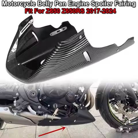 Fit For KAWASAKI Z650 Z650RS Z 650 2017-2024 Motorcycle Accessories Belly Pan Engine Spoiler Lower F