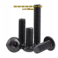 [BY-XSP] M3M4M5M6M8M10M12 Black Round Head Hexagon Socket Screw Grade 10.9 High Strength Screw Pan H