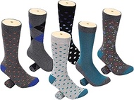 Mio Marino Men's Dress Socks - Colorful Funky Socks for Men - 6 Pack