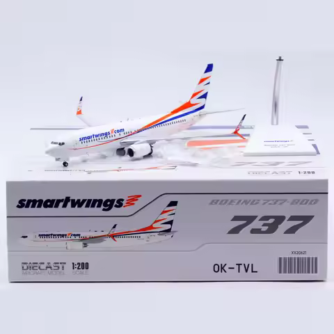 XX20621 Alloy Collectible Plane Gift JC Wings 1:200 Smartwings Boeing B737-800 Diecast Aircraft Jet 