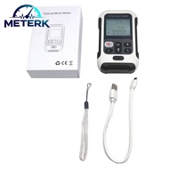 Meterk เครื่องวัดพลังงานไฟเบอร์ออปติคอลตัวทดสอบไฟเบอร์ออปติกแบบชาร์จไฟได้4 In 1ความยาวคลื่น10X70 X +