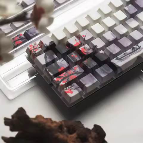 130+ Keys Plum Side Backlit PBT Keycap Cherry Profile Dye-Sub Key caps For Cherry MX Gamer Mechanica