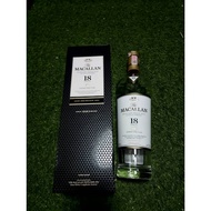 The Macallan 18 Year Old Empty Liquor Bottle With Box 700ml