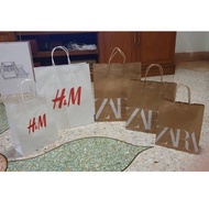 Paper Bag Brand H&M Zara Home Authentic