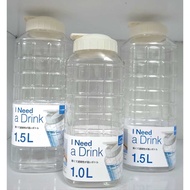 1.5l lock and lock water bottle - 1 liter and 1.5 liter Lock and Lock Safe Plastic Water Bottle