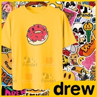 Men t shirt DREW TShirt DREW Houes T-Shirt DREW Smiley Printed Tshirt Casual Cotton Unisex Asian Siz