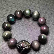 Kemstone 14MM Obsidian Pi Xiu ของขวัญสร้อยข้อมือบุรุษเครื่องประดับ