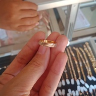 Kado Hadiah Cincin Emas Sisik Naga Pria Wanita Cincin Emas Ready Cinci