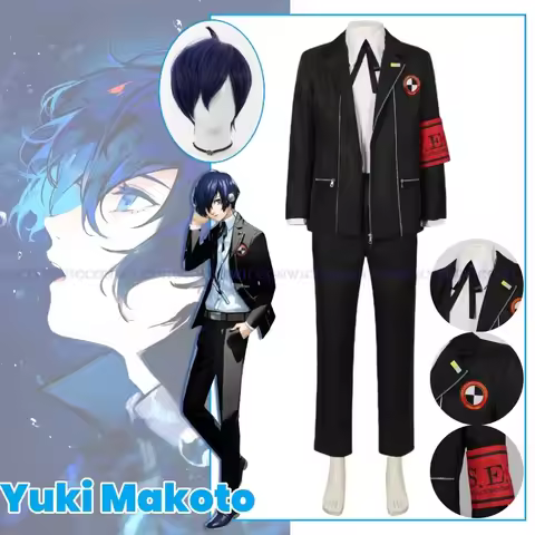 Yuki Makoto Cosplay Game Cosplay Costume Yuki Makoto Wig Uniform Cosplay Yuki Makoto Performance Dre