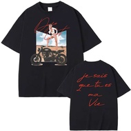 T-shirt bercetak untuk lelaki dan wanita bagi Jelajah Dunia Penyanyi Doja Cat Ma Vie 2026. T-shirt l