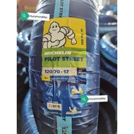 Michelin 120/70-17 Pilot Street 1 / Pilot Street 2 Tubeless Tyre (Tahun 2022/2023) Y15ZR RS150 Y15 V