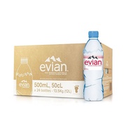 食芳溢法国Evian依云水玻璃瓶330ml整箱进口天然水小瓶原装多款可选