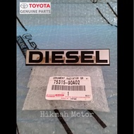 DIESEL Front Grill Logo Emblem or Radiator Grille Ornament Toyata Landcruiser Hardtop BJ40series 753